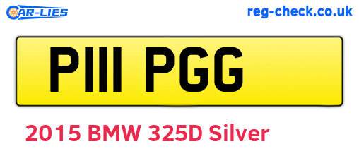 P111PGG are the vehicle registration plates.
