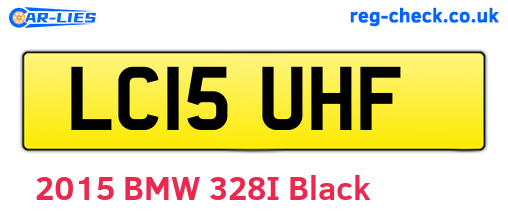 LC15UHF are the vehicle registration plates.