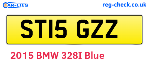 ST15GZZ are the vehicle registration plates.