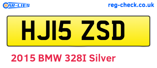 HJ15ZSD are the vehicle registration plates.