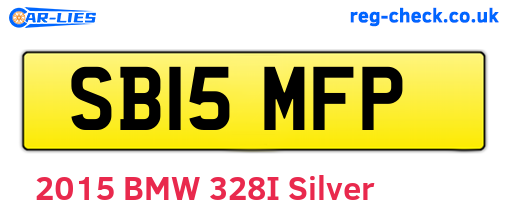 SB15MFP are the vehicle registration plates.
