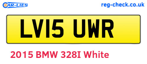 LV15UWR are the vehicle registration plates.