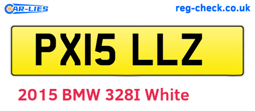 PX15LLZ are the vehicle registration plates.