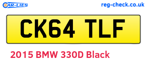 CK64TLF are the vehicle registration plates.