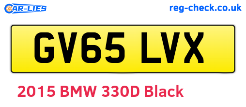 GV65LVX are the vehicle registration plates.