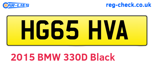 HG65HVA are the vehicle registration plates.