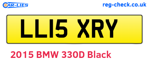 LL15XRY are the vehicle registration plates.