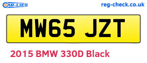 MW65JZT are the vehicle registration plates.