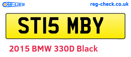 ST15MBY are the vehicle registration plates.