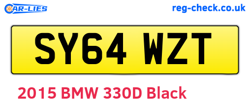 SY64WZT are the vehicle registration plates.