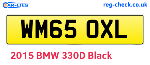 WM65OXL are the vehicle registration plates.