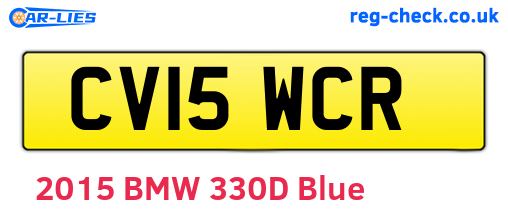 CV15WCR are the vehicle registration plates.