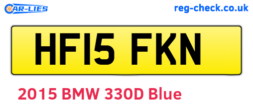 HF15FKN are the vehicle registration plates.