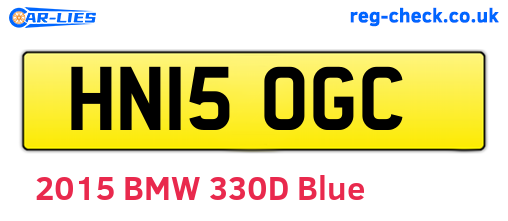 HN15OGC are the vehicle registration plates.