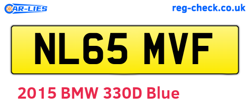 NL65MVF are the vehicle registration plates.