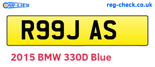 R99JAS are the vehicle registration plates.
