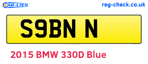 S9BNN are the vehicle registration plates.