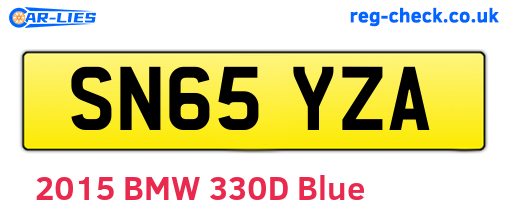 SN65YZA are the vehicle registration plates.