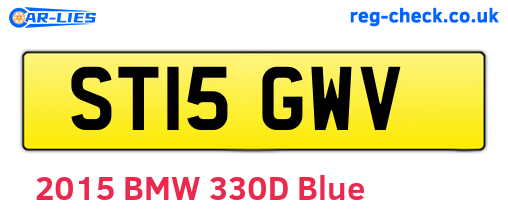 ST15GWV are the vehicle registration plates.
