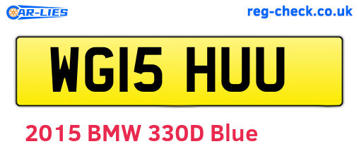 WG15HUU are the vehicle registration plates.