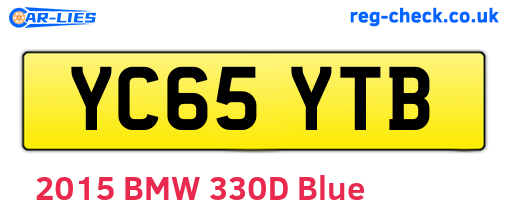 YC65YTB are the vehicle registration plates.