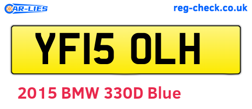 YF15OLH are the vehicle registration plates.