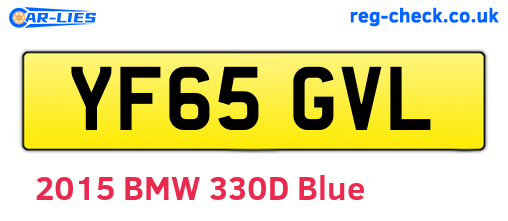 YF65GVL are the vehicle registration plates.