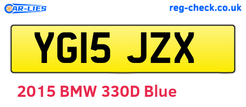 YG15JZX are the vehicle registration plates.