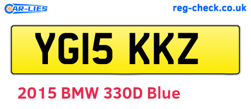 YG15KKZ are the vehicle registration plates.