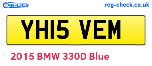 YH15VEM are the vehicle registration plates.