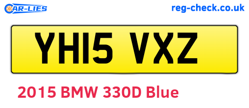 YH15VXZ are the vehicle registration plates.