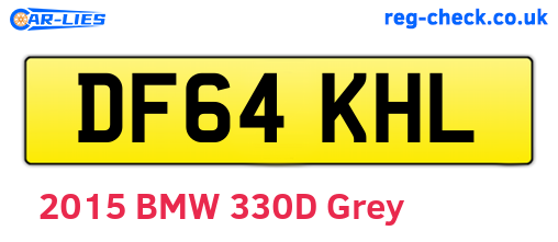 DF64KHL are the vehicle registration plates.