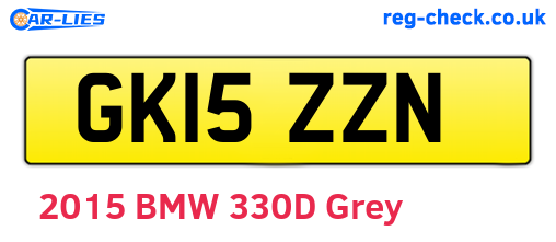 GK15ZZN are the vehicle registration plates.
