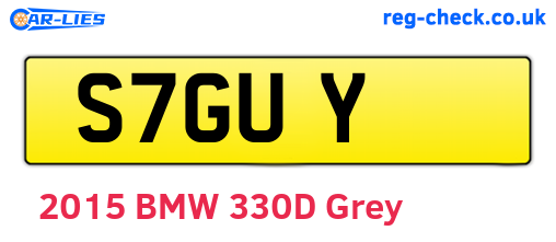 S7GUY are the vehicle registration plates.