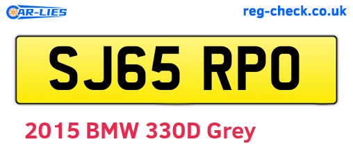 SJ65RPO are the vehicle registration plates.