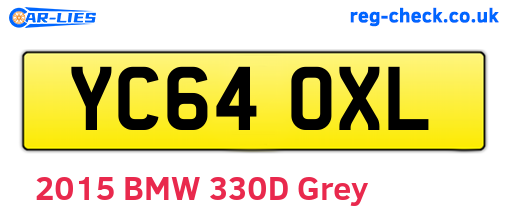 YC64OXL are the vehicle registration plates.