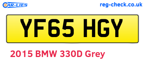 YF65HGY are the vehicle registration plates.