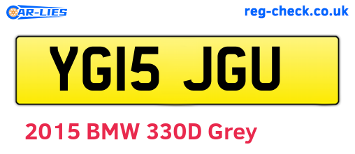 YG15JGU are the vehicle registration plates.