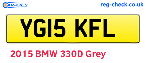 YG15KFL are the vehicle registration plates.