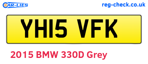 YH15VFK are the vehicle registration plates.
