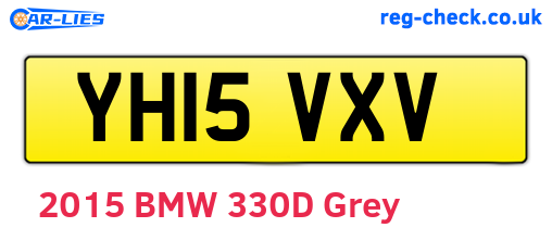 YH15VXV are the vehicle registration plates.