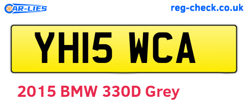 YH15WCA are the vehicle registration plates.