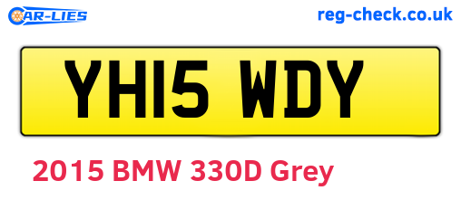 YH15WDY are the vehicle registration plates.
