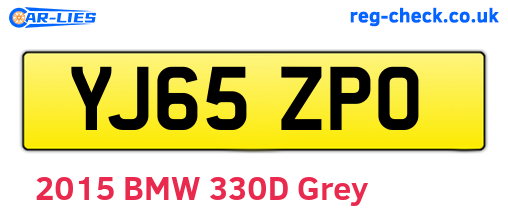 YJ65ZPO are the vehicle registration plates.