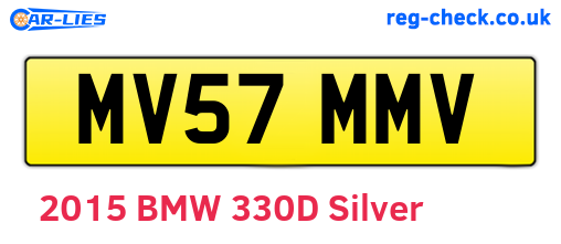 MV57MMV are the vehicle registration plates.
