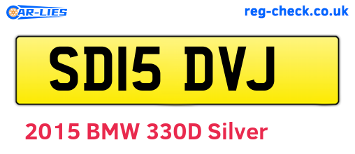 SD15DVJ are the vehicle registration plates.