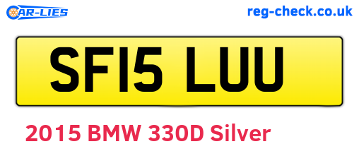 SF15LUU are the vehicle registration plates.