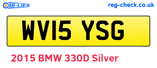 WV15YSG are the vehicle registration plates.