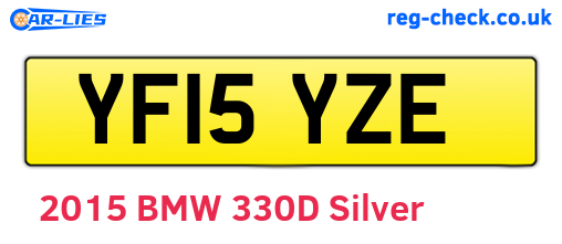 YF15YZE are the vehicle registration plates.