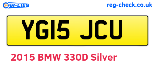 YG15JCU are the vehicle registration plates.